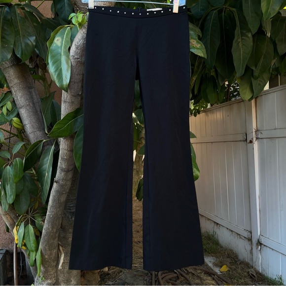 Vintage Y2K Forever 21 Rhinestone Pants in black . - Picture 2 of 10